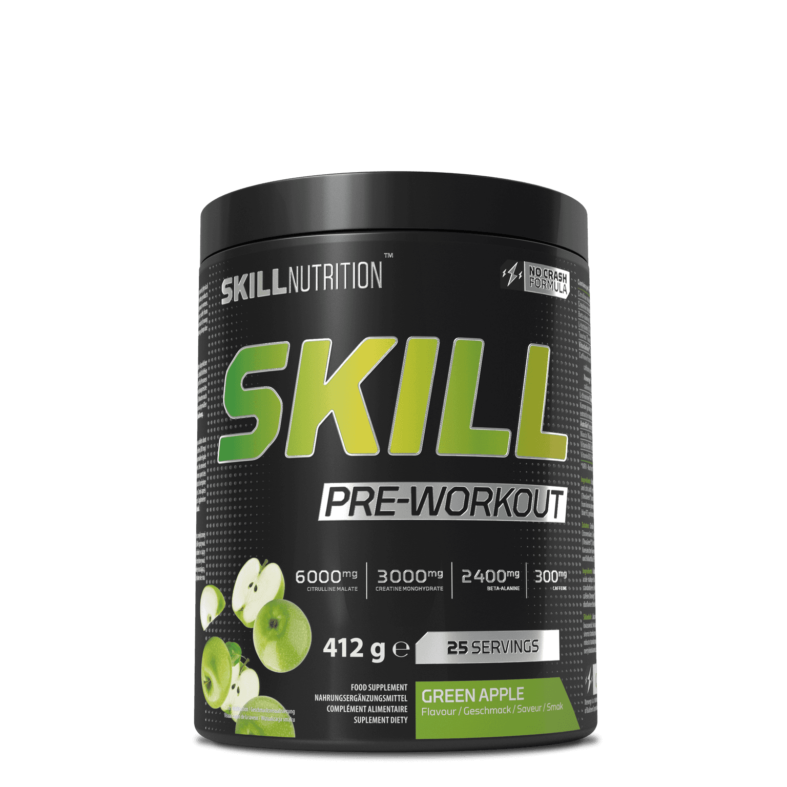 Skill Pre-Workout, Green Apple