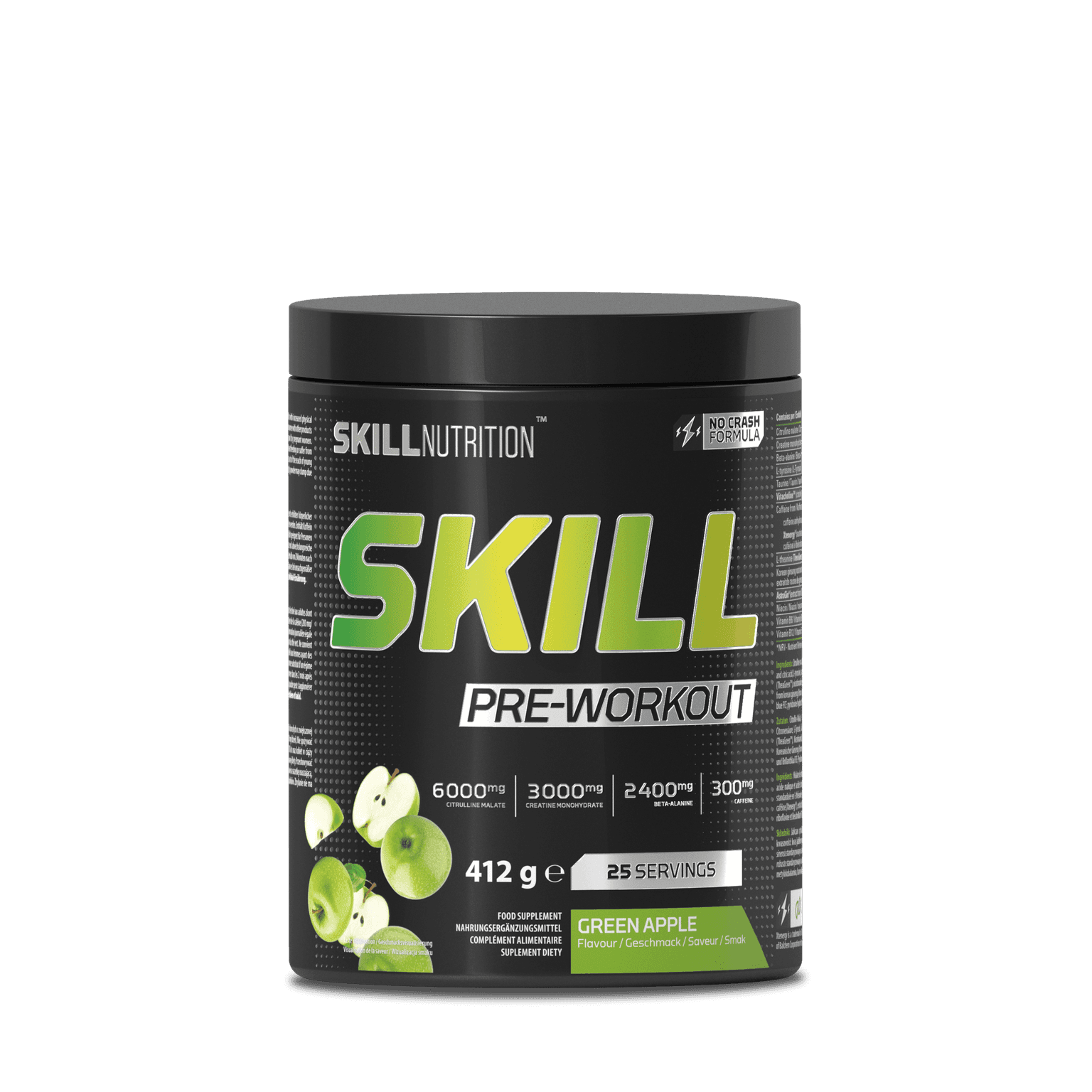 Skill Pre-Workout, Green Apple