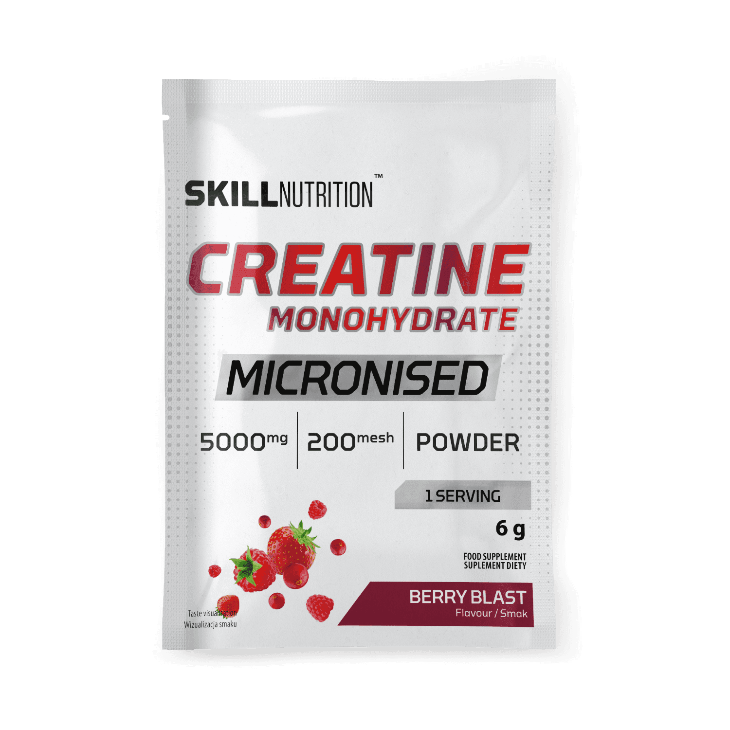 Creatine berry blast sachet front