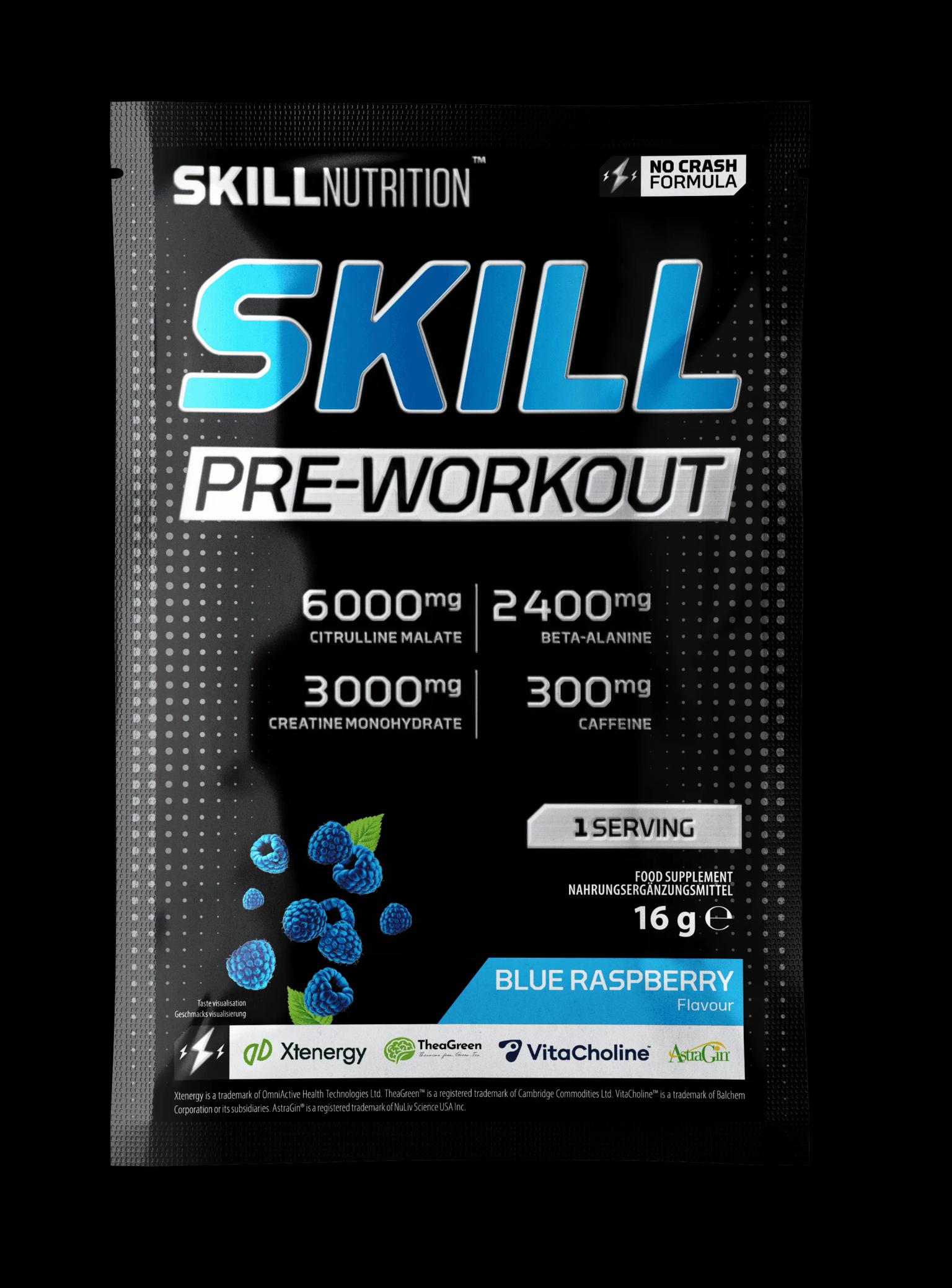 Skillnutrion_skill_preworkout_1serving_blueraspberry_front.webp