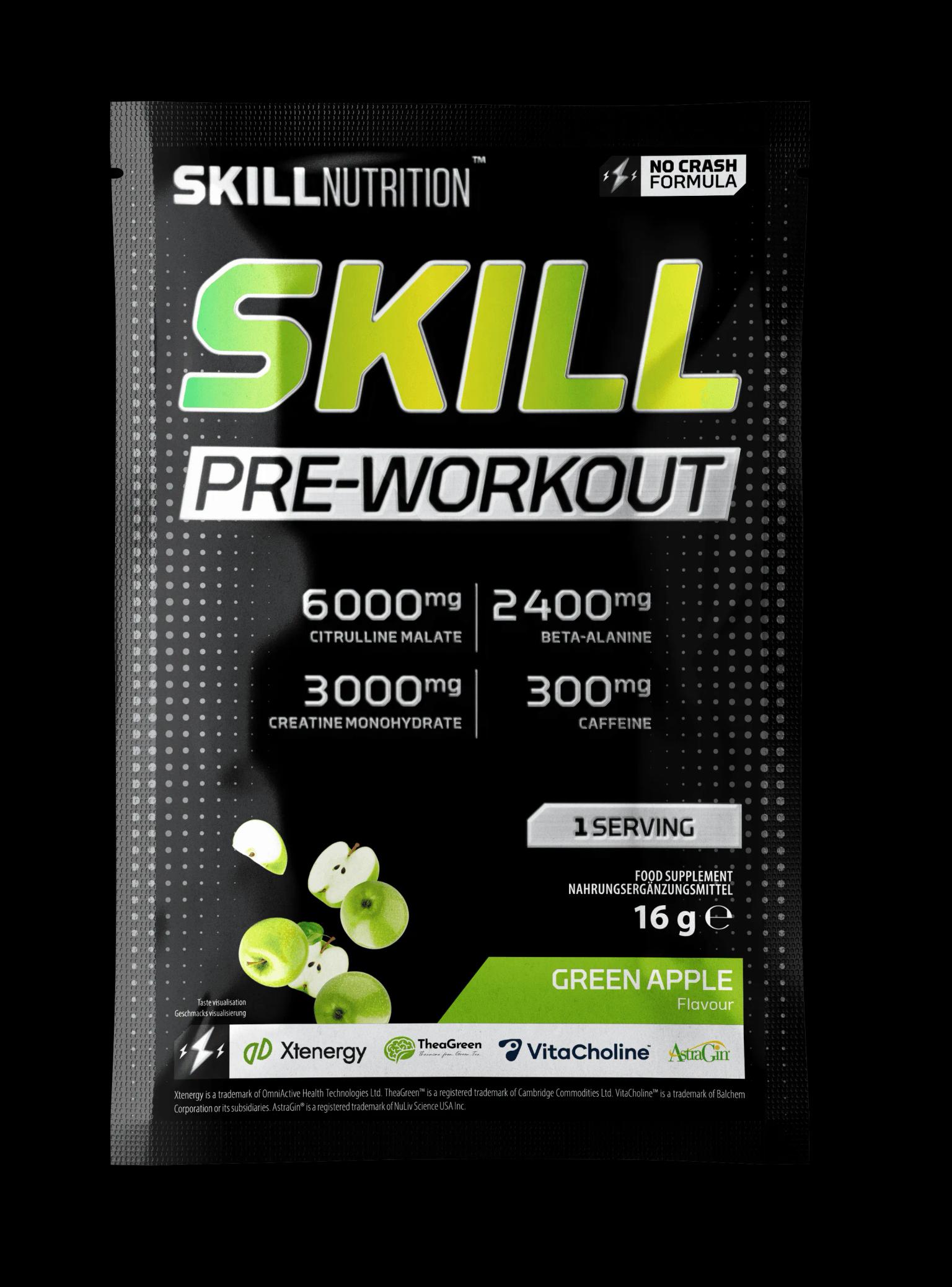 Skillnutrion_skill_preworkout_1serving_greenapple_front.webp