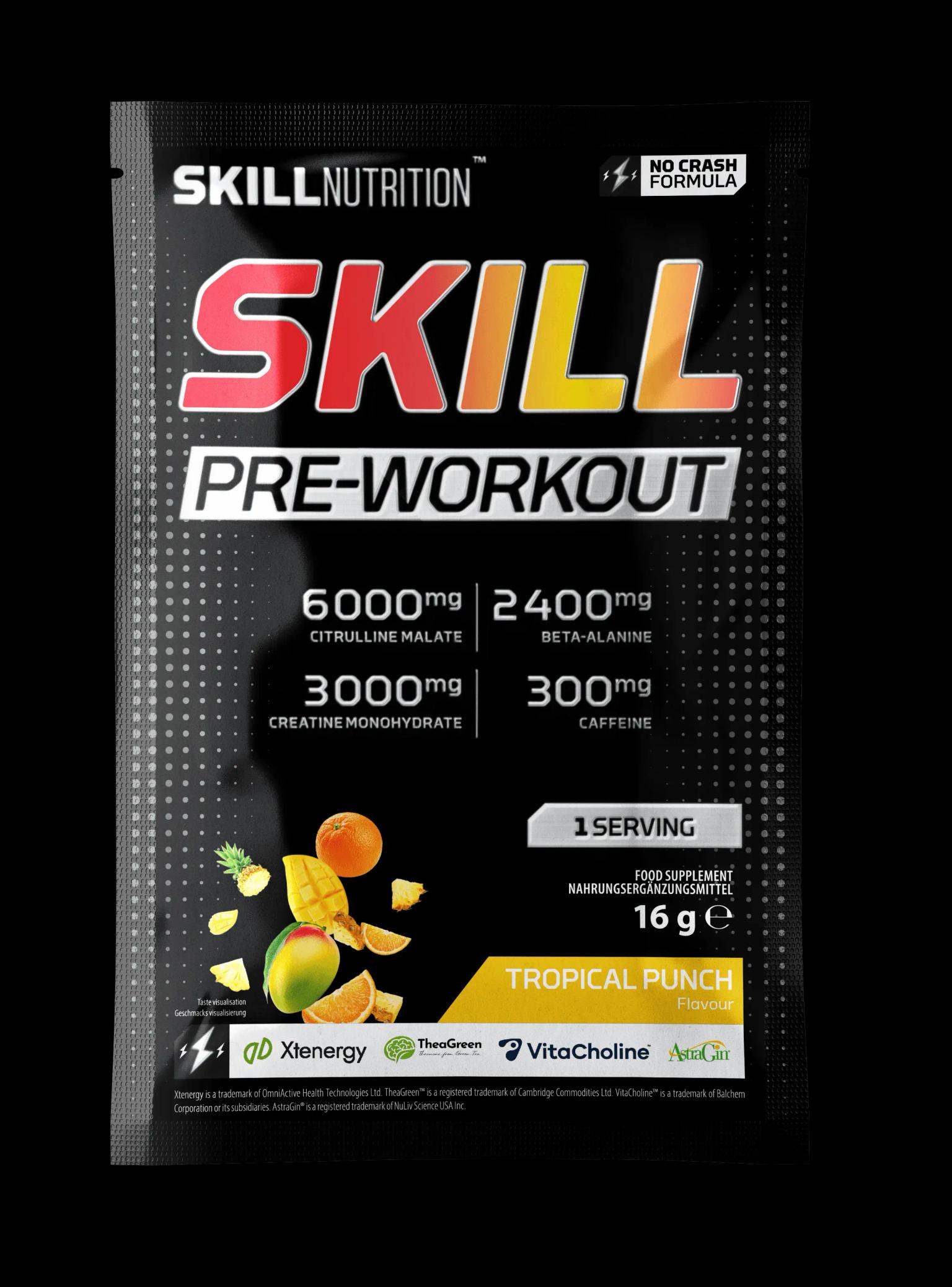 Skillnutrion_skill_preworkout_1serving_tropicalpunch_front.webp